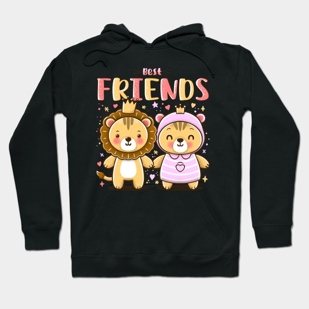 Best Friends Little Lions Hoodie by ilhnklv